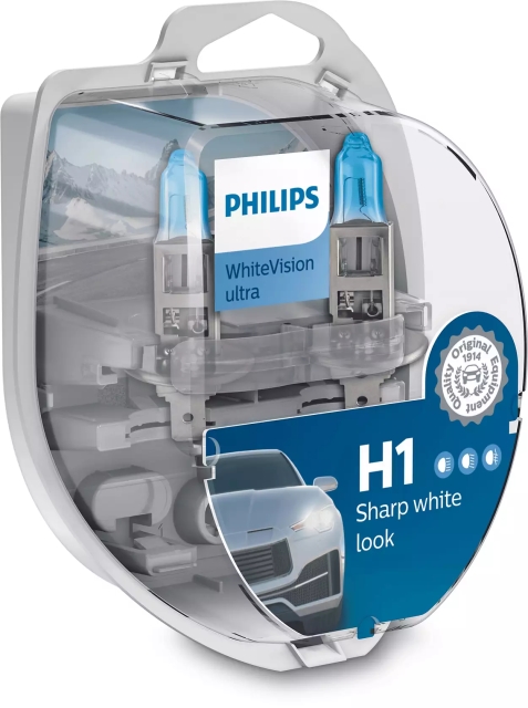 PHILIPS H1 WhiteVision Ultra 2 pcs