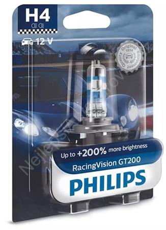 PHILIPS H4 RacingVision GT200 1 pcs